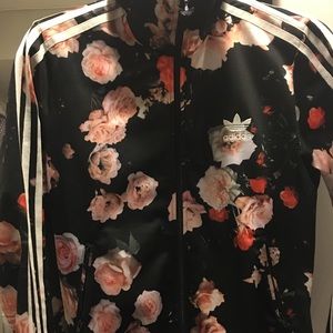 Adidas 3 Stripes Floral Track Jacket